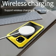 thumbnail image 3 of for iPhone 13 Case, Military Grade IP68 Waterproof Dustproof Shockproof Full Body Sealed Underwater Case with Built-in Screen Protector Heavy Duty Metal Rugged Defender Phone Case,Yellow, 3 of 9