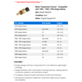 thumbnail image 2 of Water Temperature Sensor - Compatible with 1988 - 1989, 1996 Dodge Dakota, 2 of 2