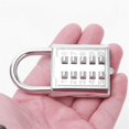 thumbnail image 2 of 3X Anti-Theft Button Combination Padlock Digit Push Password Lock Zinc Alloy Security Lock Suitcase Luggage Coded Lock, 2 of 7