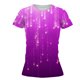 thumbnail image 3 of Blusa de manga corta con estampado digital de cuello redondo casual para mujer Pompotops  hkajfhjk461675, 3 of 3