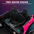 thumbnail image 3 of M optimized 24V Ride On UTV with Sun Shade, 2 Seater Electric Truck, 4WD Electric Car Toy with Remote Control, LED Lights, 4 Shock Absorbersm, One Click Start, Music Player, 3 of 7