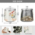 thumbnail image 2 of Yayeee Ashtray with Lid for Cigarette Smokeless Stainless Steel Home Ash Holder, Gray Cute Flower, 2 of 7