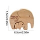 thumbnail image 3 of Estatua de madera del rompecabezas de la familia del elefante tema animal decoración curvada del dormitorio del hogar, 3 of 6