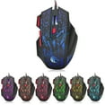 thumbnail image 3 of HXSJ J50 One-Handed Gaming Keyboard 35 Keys LED Backlight + Wired Gaming Mouse with Breathing Light 5500 DPI 7 Button Keyboard and Mouse Combo, 3 of 6