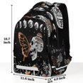 thumbnail image 2 of Mochila YoCosy, marrón, calavera gótica, mariposa, galaxia negra, 2 of 7