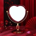 thumbnail image 2 of CSCHome 10.8x8.1x4.9in Heart-Shaped Makeup Mirror, Double-Sided Mirror for Daily Skincare in Bedroom, 2 of 5