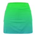 thumbnail image 4 of USSUMA Biker Shorts Women Gradient Prints Bike Elastic Band Fashionable Skinny Skirt Pants Lounge Mid Waist Sports Trendy Shorts Leggings Classic Fit Summer Shorts for Camping Green Xxxl, 4 of 5