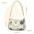 thumbnail image 3 of FORMRS Womens Shoulder Bag with Chain Strap Clutch Purse Cute Tote Handbag, Halloween Black Pumpkins, 3 of 7