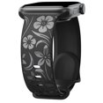 thumbnail image 1 of Correa Con Grabado Floral Compatible Con Apple Watch Band De 38 Mm, 40 Mm, 41 Mm, 42 Mm, 44 Mm, 45 Mm, 46 Mm, 49 Mm, Correa De Silicona Brillante Con Diseño De Flores Silvestres Para Iwatch Band Serie, 1 of 5
