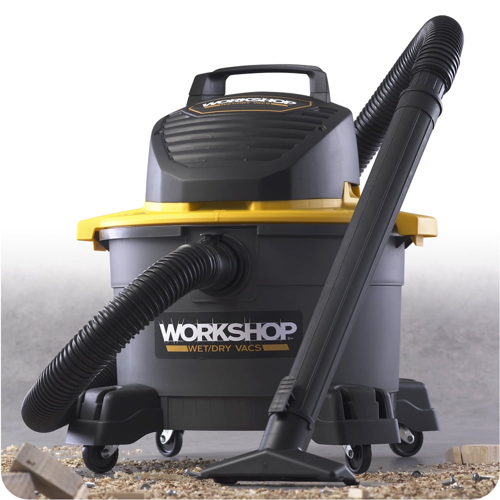 Workshop 6 Gallon, 2.5 Peak Hp Wet/Dry Vacuum - Walmart.com