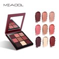 thumbnail image 3 of Paleta de sombras de ojos de 9 colores, maquillaje colorido mate, brillo, sombra de ojos, pigmento en polvo #2, 3 of 8