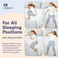 thumbnail image 5 of Continental Bedding Hungarian White Goose Down Medium Hotel Bed Pillow 100% Cotton Shell with 700 Fill Power -Medium, King Size, Pack of 1, 20x36 Inch, 5 of 7