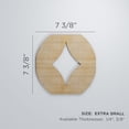 thumbnail image 3 of Ekena Millwork 7 3/8"W x 7 3/8"H x 3/8"T Extra Small Gresham Decorative Fretwork Wood Wall Panels, Alder, 3 of 3
