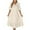 Beige, variant on Ashirexll Sleep Shirts for Women, Nightgowns for Women, Casual Loose V-Neck Short Sleeve Pajama Dress