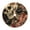 Velcro, variant on Lukts Gothic Eastern Floral Skull Print Color Life Christmas Tree Skirt, Winter Holiday Tree Mat Decoration ,Can be Used as A Shawl-30"