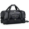 Protege 29" 2-Section Large Rolling Duffel- Charcoal Black & Grey
