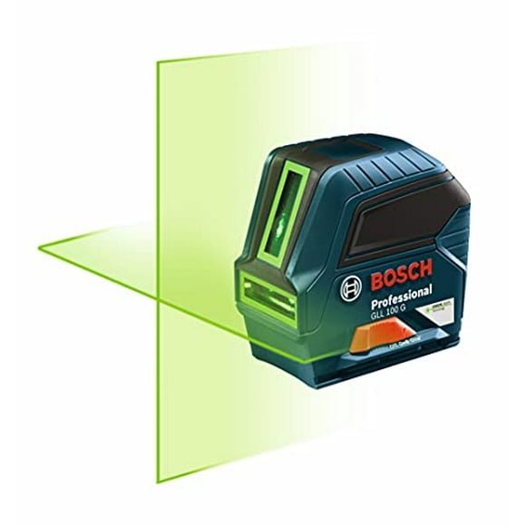 Bosch GLL 100 GX Green Beam Self Leveling 100-Feet Cross-Line Laser