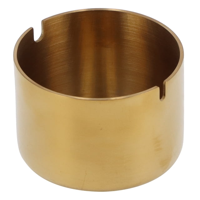 Cenicero para el hogar, cenicero para el hogar, de metal duradero, para decoración del hogar, cenicero redondo, funcionalidad inteligente
