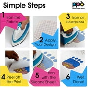 PPD 10 Sheets 8.5x11” - Silicone Protective Paper for Heat Transfer with Iron or Heat Press - Reusable Non-Stick Sheets - PPD-102