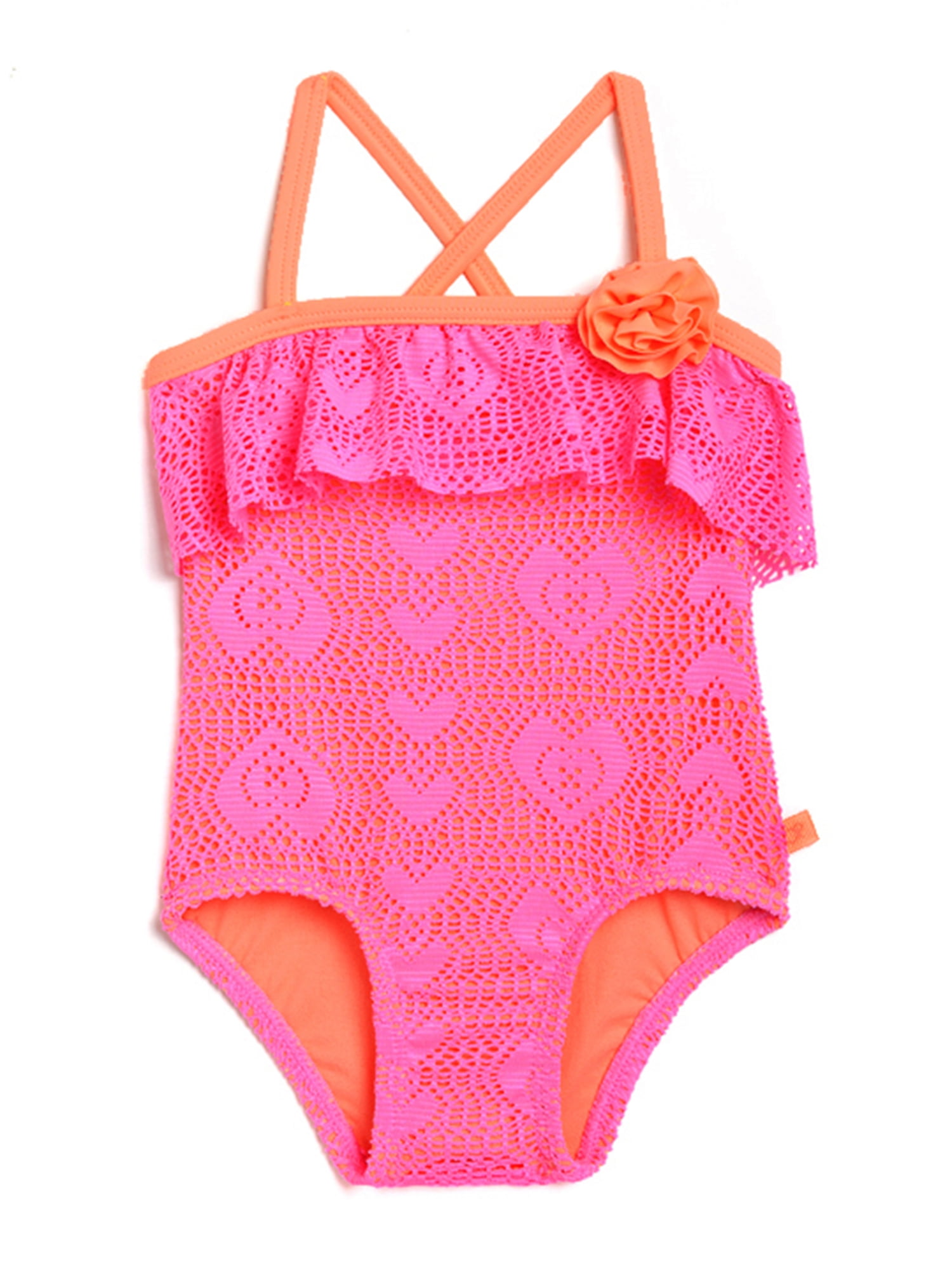 Toddler Girl Crochet Cutie One-Piece Swimsuit