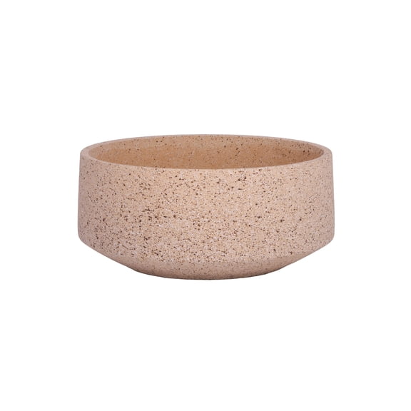 Cement Bowl Shaped Pot Granito Beige