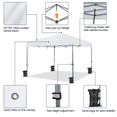 thumbnail image 6 of Alden Design 12 x 12 ft Pop-up Canopy with Single-Person Setup Mechanism, White, 6 of 11