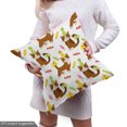 thumbnail image 4 of Ambesonne Kitten Fabric by the Yard Upholstery, Cat in a Party Hat and Candy, 2 Yards, White and Multicolor, 4 of 4