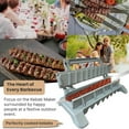 thumbnail image 4 of 2025 New BBQ Kebab Maker Barbecue Meat Skewer Machine Reusable Kebab Press Maker Kebab Preparation Tools Kitchen Accessories, 4 of 8