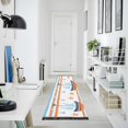 thumbnail image 4 of Yayeee Runner Rug for Bedroom 2'x6' Machine Washable Hallway Non Slip Mat, Blue Nautical Pattern, 4 of 8