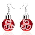 thumbnail image 1 of Pendientes navideños para mujer, con diamantes de imitación, colgantes de Papá Noel, hipoalergénicos, bonitos, joyas navideñas, 1 of 5