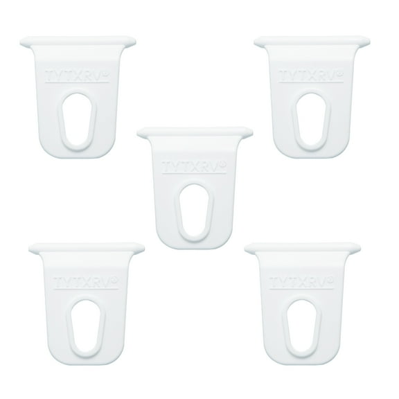 Practical and Durable Plastic Awning Hooks for RV Color 5 Pieces Small Size