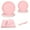 Pink, variant on 96 Pcs Party Plates, Purple Paper Plates and Napkins, Disposable Tableware Set, Party Supplies for Kids Birthday Baby Shower Wedding Picnic, Serve for 24 Guests