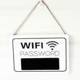 thumbnail image 1 of 2026 Wifi Password Wall Chart Wall Hanging Display Signage Blackboard(1pcs,white And Black), 1 of 5