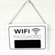 thumbnail image 1 of 2026 Wifi Password Wall Chart Wall Hanging Display Signage Blackboard(1pcs,white And Black), 1 of 5