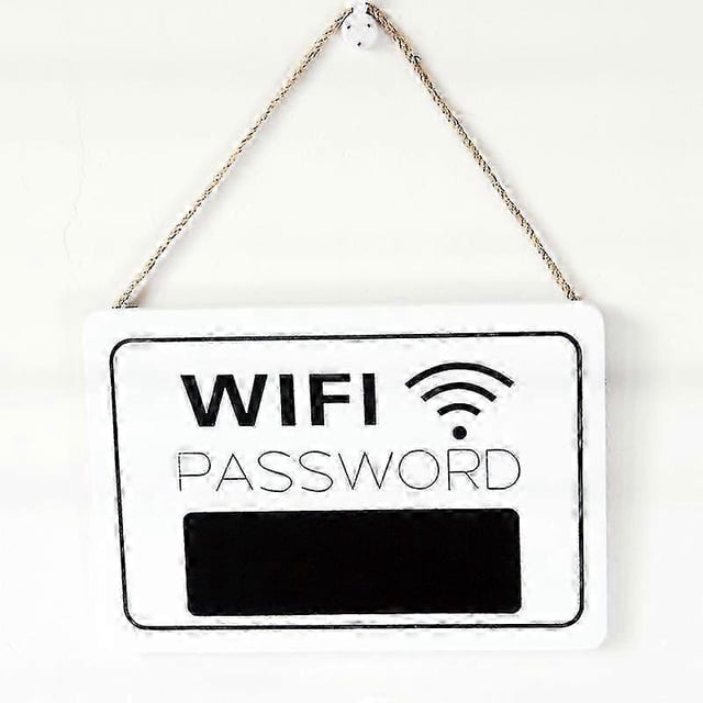 2026 Wifi Password Wall Chart Wall Hanging Display Signage Blackboard(1pcs,white And Black)