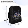 thumbnail image 3 of Mochilas escolares con diseño de pulpo baterista para estudiantes, mochilas de viaje, bolsos para portátil, bolsos de hombro para hombre y mujer., 3 of 5