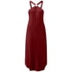 thumbnail image 4 of Moda mujer verano casual sin mangas sexy halter dobladillo irregular vestido sólido Fridja  hj1319, 4 of 5