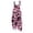 Pink, variant on EANJE Halloween Formal Jumpsuits for Women Sleeveless Oversized Jumpsuits Womens Overall Wide Leg Gothic Skull Floral Print Straps Romper Holiday Bib Overalls Fall Outfits Black 3XL
