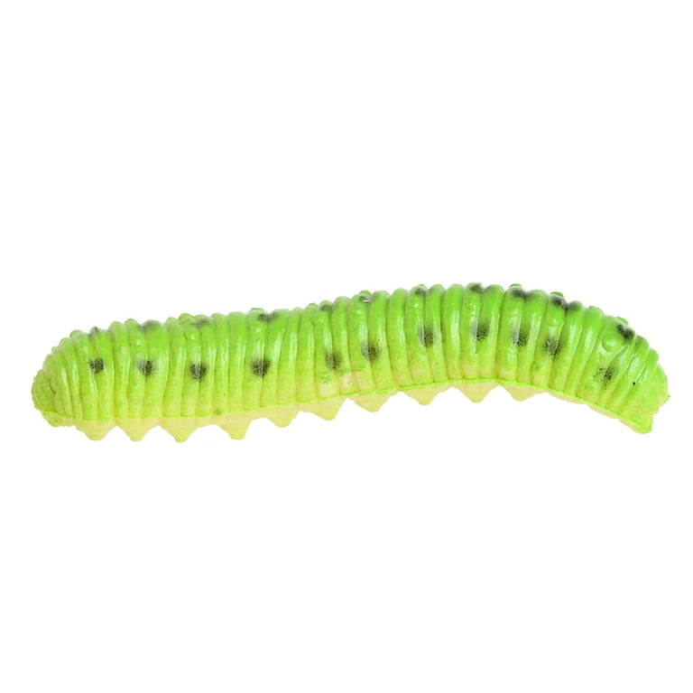 ZUARFY 12 x Twisty Worm Realistic Fake Caterpillar Insect Educational Trick  Toy Plastic 
