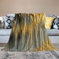 thumbnail image 2 of Orinice Metallic Gold Dripping Warm Lightweight Blanket Soft Fleece Blankets All Seasons Sofa Decor Cow Gifts - Multiple Sizes Available 60x80in, 2 of 6