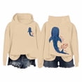 thumbnail image 1 of Textu Sweat à Capuche pour Femmes, Petits Hauts, Pulls, Vêtements de Sport, Sweat à Capuche Décontracté, Chandail en Molleton pour Femmes avec Graphique Isaiah, Marron TG, 1 of 2