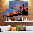 thumbnail image 3 of Sugar Palm Tree Silhouette - Landscape Canvas Art Print, 3 of 4
