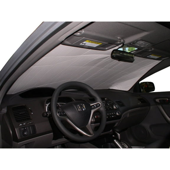 HeatShield, The Original Windshield Sun Shade, Custom-Fit for Honda Civic Coupe 2006, 2007, 2008, 2009, 2010, 2011, Silver Series