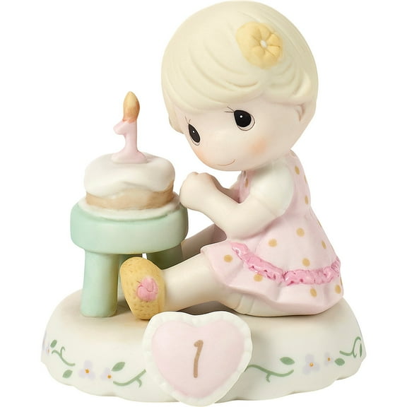 Precious Moments Growing In Grace, Age 1, Blonde Girl Figurine, 1 Each