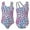Pink Leopard, variant on iiniim Kids Girls One-Piece Sleeveless Ballet Leotard Gymnastic Yoga Dance Sports Bodysuit 4-16 Letter Light Grey 8