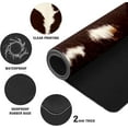 thumbnail image 3 of Real Cowhide Western Desk Mat, Desk Accessory, Cute Workspace, Trendy Workspace, Trendy, 35.4x15.7in Large Gaming Mouse Pad, Cute Desk Topper, Pretty Desk Pad, 3 of 5