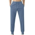 thumbnail image 3 of RbCulf Athletic Pants for Mens Quick Dry Trousers on Sale Stretch Slim Fit Straight Pant Classic Drawstring Light Thin Jogging Pants, 3 of 5