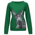 thumbnail image 3 of Fridja Chandails en Molleton Imprimés Décontractés pour Femmes Col Rond Manches Longues T-Shirts Amples, 3 of 5