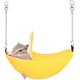 thumbnail image 1 of UBIUO - Cama tipo banana para hámster, hamaca colgante para animales pequeños, cálida, nido, jaula, accesorios para hámster, 1 of 5