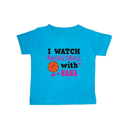 

Inktastic I Watch Basketball with Nana Gift Baby Girl T-Shirt